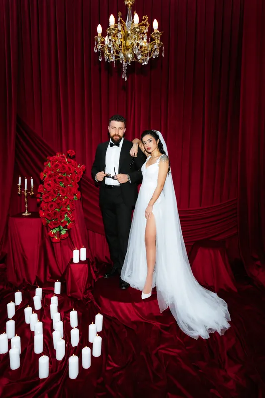 Kırmızı Gala düğün konsepti